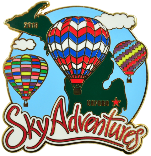 Custom Balloon Pins - Sky Adventures Enamel Pin